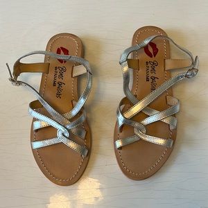 New silver sandals French designer37or 6,5US
